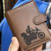 Pánská tmavě hnědá SOFT kožená peněženka RFID BEORIGINAL Leather s monogramem (ražba)  + Akce - zlatá mince Pro štěstí ZDARMA