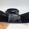 Pánský kožený set černý EXCLUSIVE RFID ROYAL Leather kožená peněženka a kožený pásek s monogramem (ražba)