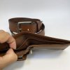 Pánský kožený hnědý set NAPPA BEORIGINAL Leather kožená peněženka a kožený pásek s monogramem (ražba)