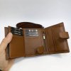 Pánský kožený hnědý set NAPPA BEORIGINAL Leather kožená peněženka a kožený pásek s monogramem (ražba)