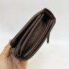 Dámská prémiová tmavě hnědá kožená peněženka TILLBERG LEATHER RFID s monogramem, vlastním textem nebo fotkou
