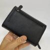 Dámská prémiová černá kožená peněženka TILLBERG LEATHER RFID s monogramem, vlastním textem nebo fotkou