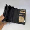 Dámská prémiová černá kožená peněženka TILLBERG LEATHER RFID s monogramem, vlastním textem nebo fotkou