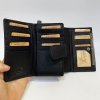 Dámská prémiová černá kožená peněženka TILLBERG LEATHER RFID s monogramem, vlastním textem nebo fotkou
