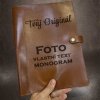 Prémiový kožený obal na diář ROYAL LEATHER s monogramem, vlastním textem nebo fotkou | formát A4