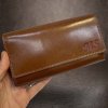 Prémiová kožená kasírka peněženka ROYAL Leather s monogramem (ražba)