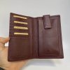 Vínový kožený obal, pouzdro, peněženka TILLBERG LEATHER s monogramem, vlastním textem nebo fotkou