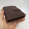 Pánská kožená peněženka Bellugio Leather RFID s monogramem (ražba)