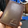 Pánská kožená peněženka Bellugio Leather RFID s monogramem (ražba)  + Akce - zlatá mince Pro štěstí ZDARMA
