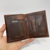 Pánská kožená peněženka Bellugio Leather RFID s monogramem (ražba)