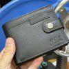 Pánská černá kvalitní kožená peněženka RFID BEORIGINAL Leather s monogramem (ražba)  + Akce - zlatá mince Pro štěstí ZDARMA