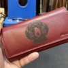 Dámská s fotkou jakéhokoliv psa a textem - Bordo červená kožená peněženka BELLUGIO Leather RFID  + Akce - zlatá mince Pro štěstí ZDARMA