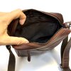 Pánská hnědá kožená crossbody messenger taška přes rameno | velikost M středně velká  Bez personalizace - individuální přání řešíme po domluvě.