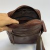 Pánská hnědá bordó kožená crossbody messenger taška přes rameno | velikost M středně velká  Bez personalizace - individuální přání řešíme po domluvě.