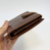 Pánská tmavě hnědá kožená peněženka na výšku PERSONIQ Be Leather RFID s monogramem (ražba)  + Akce - zlatá mince Pro štěstí ZDARMA