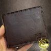 Pánská tmavě hnědá SOFT kožená peněženka NAPPA Leather s monogramem (ražba)