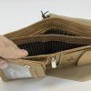 Pánská světle hnědá kožená peněženka HUNTER Leather s monogramem (ražba)  + Akce - zlatá mince Pro štěstí ZDARMA