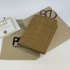 Pánská světle hnědá kožená peněženka HUNTER Leather s monogramem (ražba)  + Akce - zlatá mince Pro štěstí ZDARMA