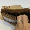 Pánská tmavě hnědá kožená peněženka HUNTER Leather s monogramem (ražba)  + Akce - zlatá mince Pro štěstí ZDARMA