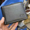 Černá hnědá COMBO kožená peněženka BEORIGINAL Leather RFID s monogramem (ražba)  + Akce - zlatá mince Pro štěstí ZDARMA