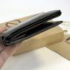 Černá hnědá COMBO kožená peněženka BEORIGINAL Leather RFID s monogramem (ražba)  + Akce - zlatá mince Pro štěstí ZDARMA