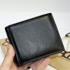 Černá hnědá COMBO kožená peněženka BEORIGINAL Leather RFID s monogramem (ražba)  + Akce - zlatá mince Pro štěstí ZDARMA