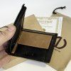 Černá hnědá COMBO kožená peněženka BEORIGINAL Leather RFID s monogramem (ražba)  + Akce - zlatá mince Pro štěstí ZDARMA