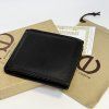 Černá hnědá COMBO kožená peněženka BEORIGINAL Leather RFID s monogramem (ražba)  + Akce - zlatá mince Pro štěstí ZDARMA