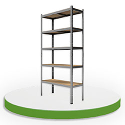 1 Policové regály - Kovové