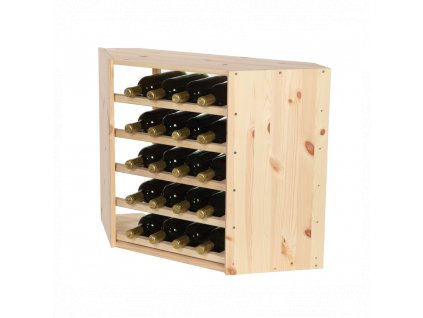 regal na wino drewniany modulowy skrzynkowy 60x30x30 cm naturalny (57)