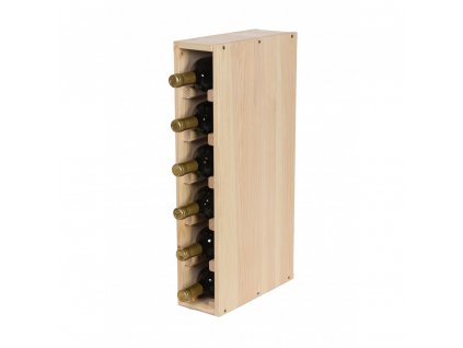 regal na wino drewniany modulowy skrzynkowy 60x30x30 cm naturalny (66)