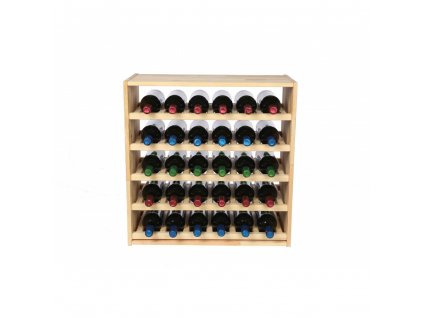 regal na wino drewniany modulowy skrzynkowy 60x30x30 cm naturalny (56)