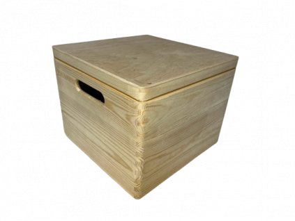 Čtvercový úložný box s víkem 30x30 cm