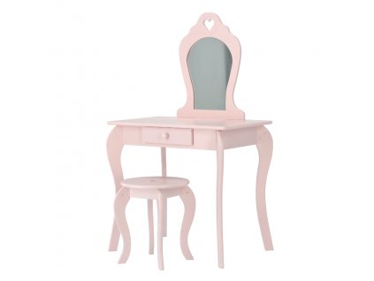 Toaletní stolek pro děti se židlí - růžový
