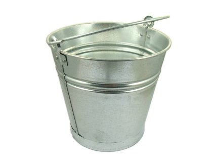 Pozinkovaný kbelík zpevněný 10 l
