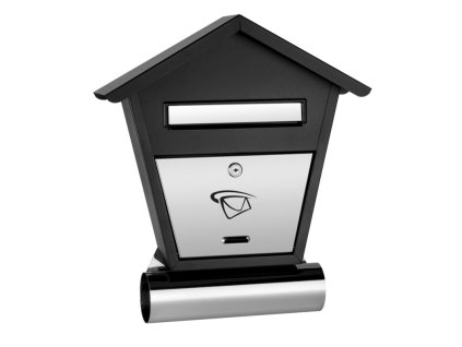 Poštovní schránka domeček LUX4 - černo-bílá