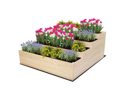 skrzynia na warzywa warzywnik drewniany 54x120x120 gratisy wysoka eco