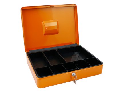 Pokladna se zámkem 37x28,5x9,5 cm + zásobník na peníze
