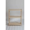 Regál dřevěný bukový počet polic 3 - 93x50x38 cm