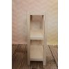 Regál dřevěný bukový počet polic 3 - 93x80x33 cm