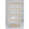 Regál dřevěný bukový počet polic 5 - 173x70x38 cm