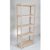 Regál dřevěný bukový počet polic 5 - 173x70x38 cm