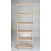 Regál dřevěný bukový počet polic 6 - 213x50x38 cm