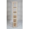 Regál dřevěný bukový počet polic 6 - 213x50x38 cm