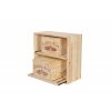 regal na wino drewniany modulowy skrzynkowy 60x30x30 cm naturalny (29)