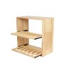 regal na wino drewniany modulowy skrzynkowy 60x30x30 cm naturalny (36)