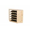 regal na wino drewniany modulowy skrzynkowy 60x30x30 cm naturalny (61)