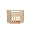 regal na wino drewniany modulowy skrzynkowy 60x30x30 cm naturalny (59)