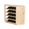 regal na wino drewniany modulowy skrzynkowy 60x30x30 cm naturalny (57)