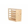 regal na wino drewniany modulowy skrzynkowy 60x30x30 cm naturalny (62)